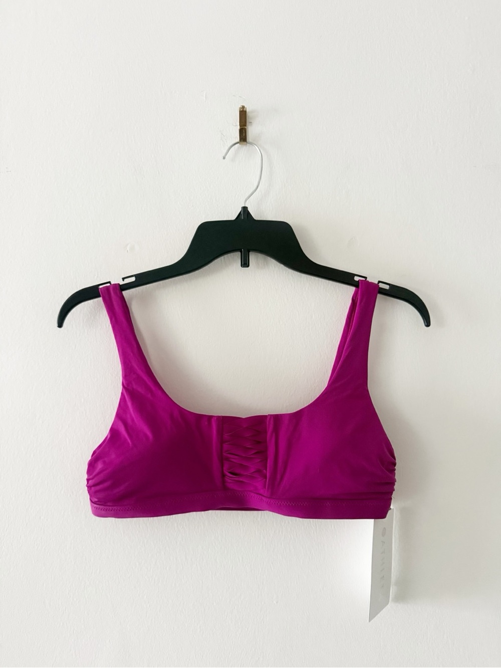NEW Athleta Adriata Purple Bralette Bikini Swimsuit Top Size Small (S)